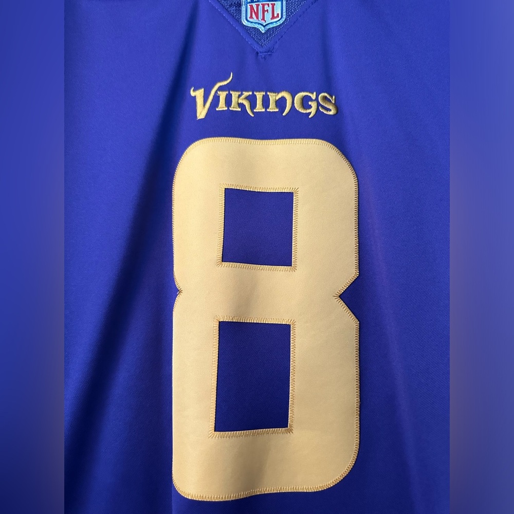 Minnesota Vikings fully embroidered jersey- #8 Kirk Cousins - size XXL - Picture 4 of 4
